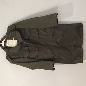 DELF Military Jacket Trench‎ Long Olive Green size Medium